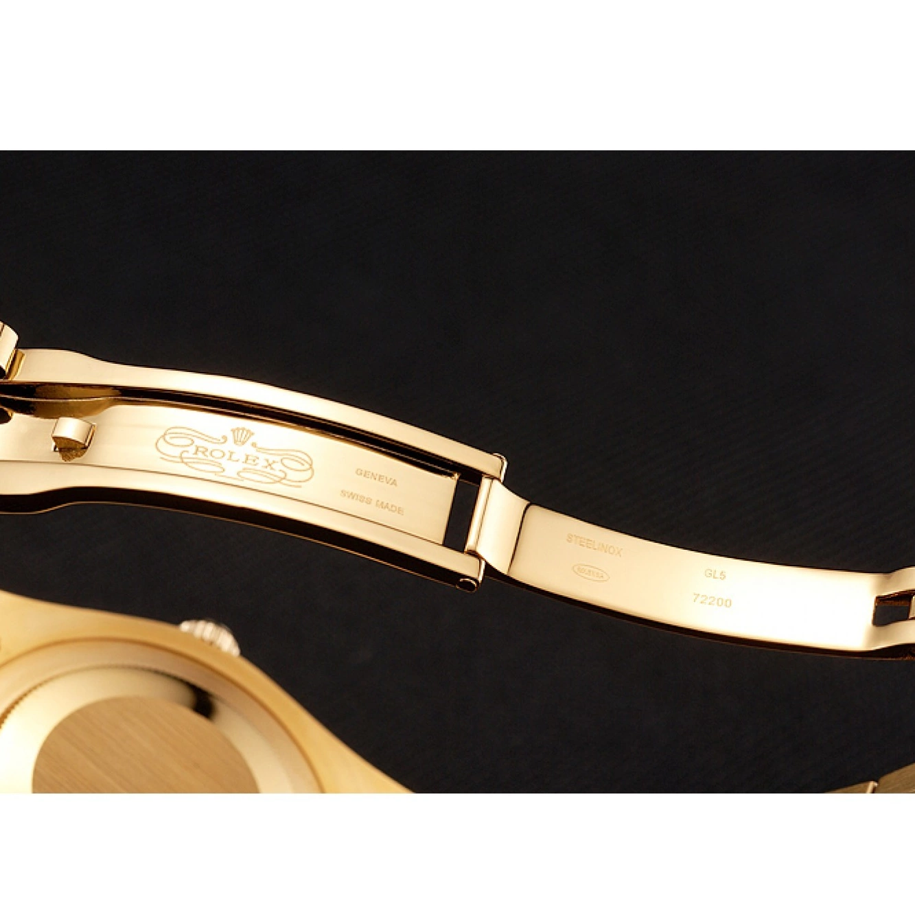 Aaa replica watch Rolex And Diamonds Champagne Dial Gold Swiss Rubies Bracelet Day-Date 1454100 0707